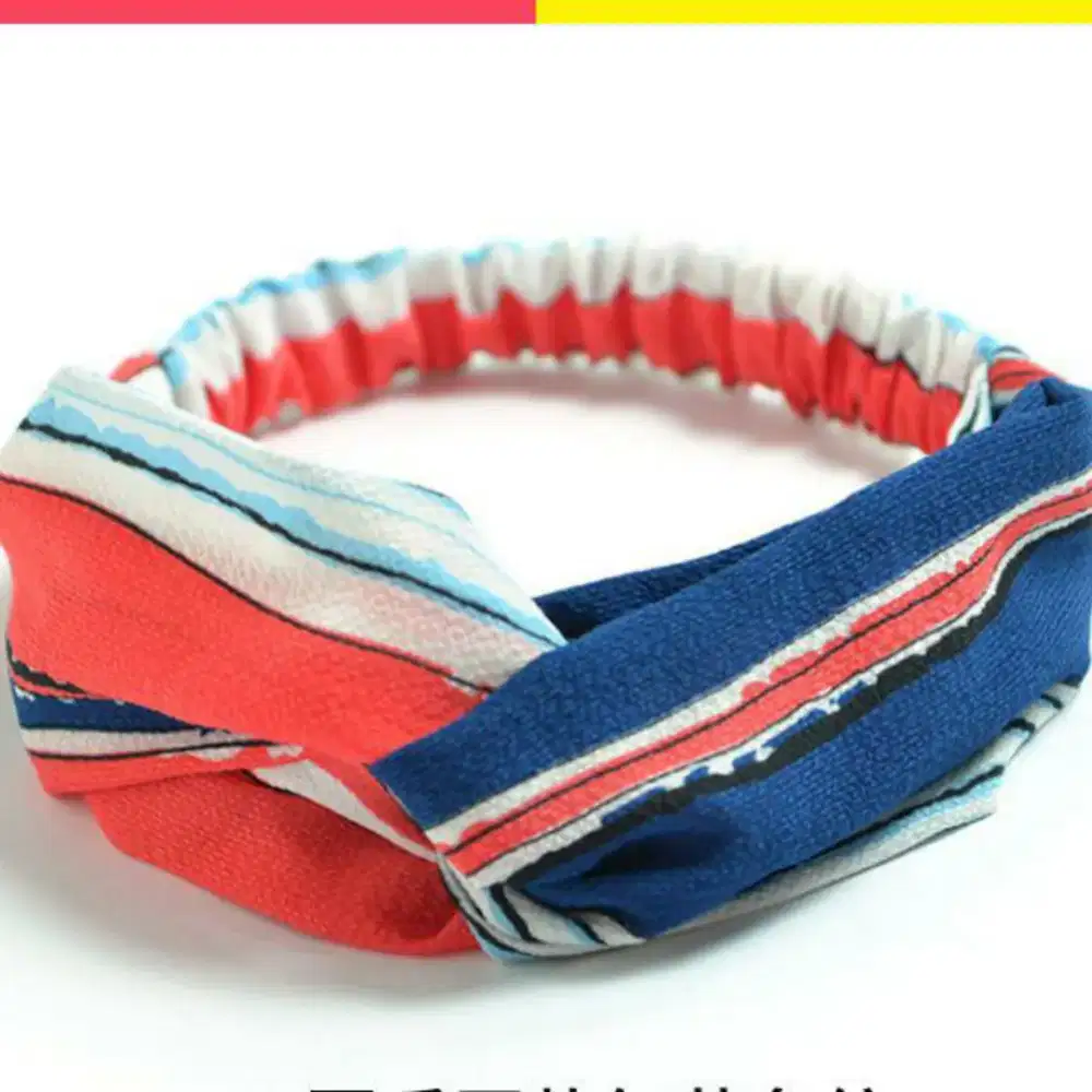 (FREE ONGKIR) BANDO BANDANA KAIN MOTIF ALA KOREA