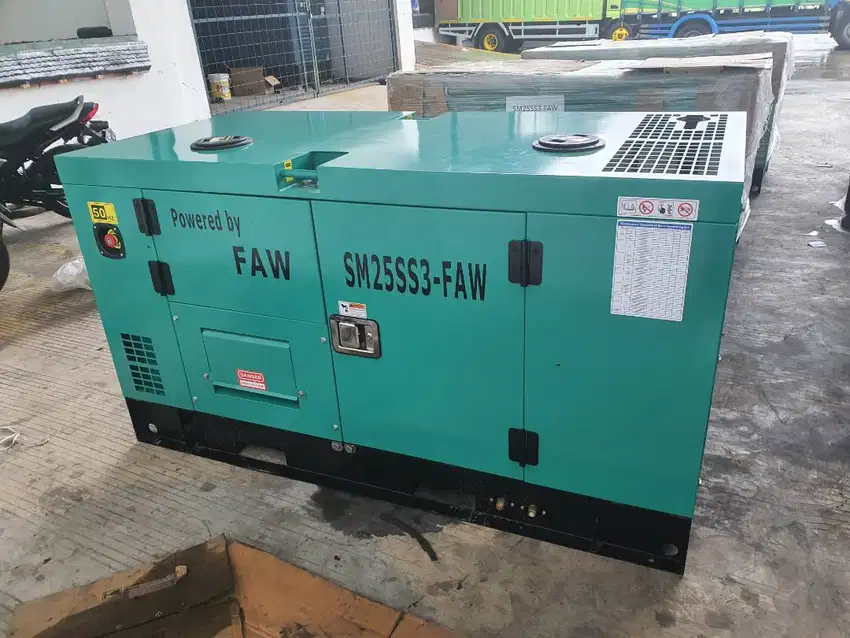 Genset FAW / FAWde Super Silent kapasitas 16 hingga 100 kva