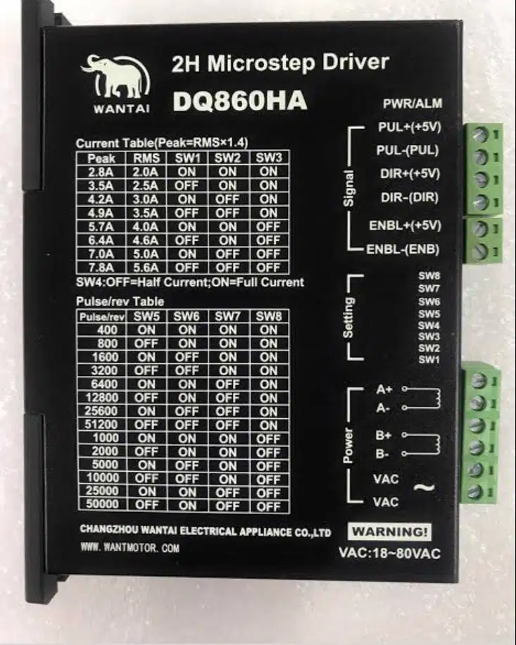 Microstep driver Cnc 7.2A