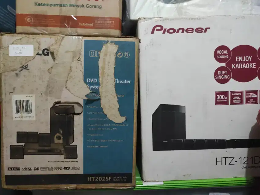 Dijual dvd home theater merk LG type ht202sf