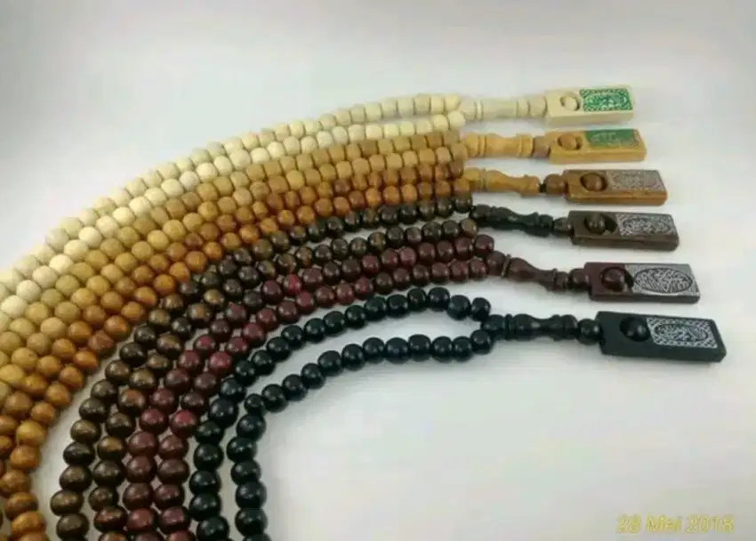 Tasbih Kayu 8mm Jml 99 Cinderamata Umroh,Haji.Tahlilan,Sedekah Ponpes