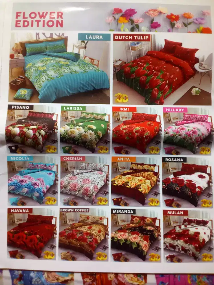 Sprei dan Bedcover Set Bonita California LadyRose Kintakun MyLove