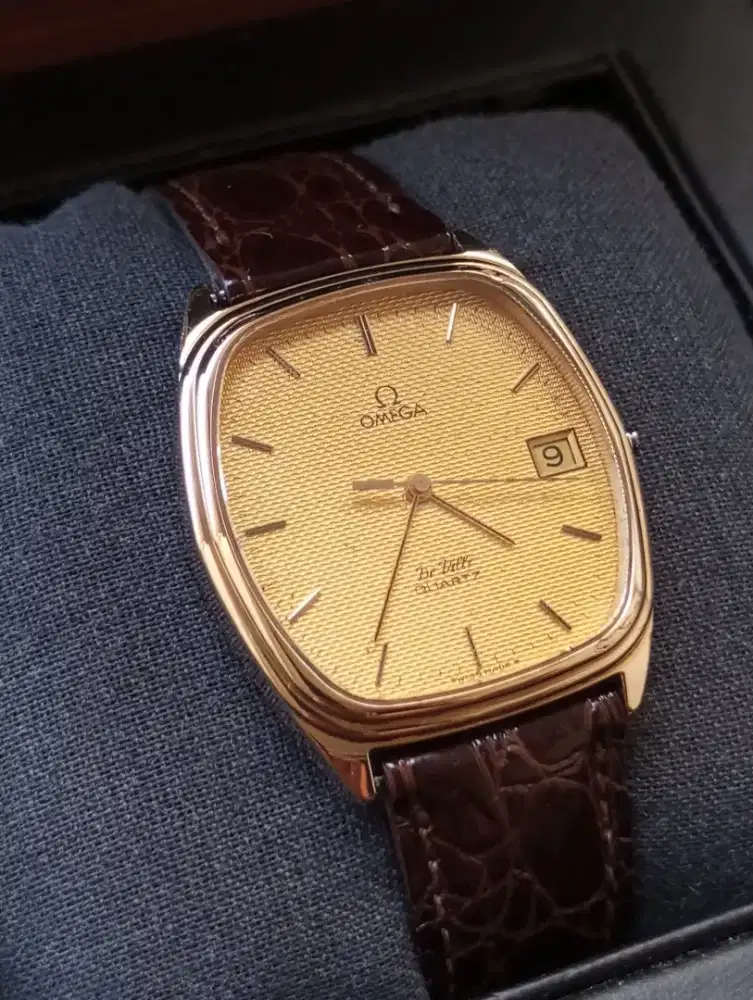 Rare Omega De Ville Quartz Cal 1332 Ref 192 0046 Gold Plated