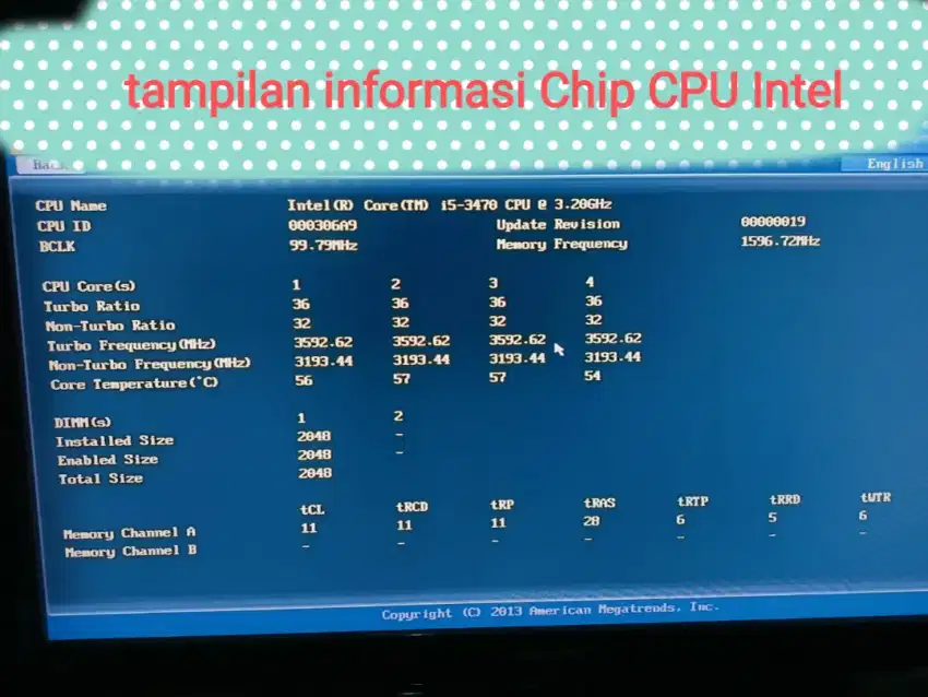 Processor intel i5 3470 + mobo