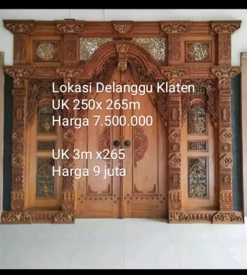 Pintu jati kusen jendela