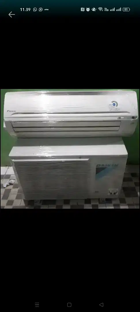 Ac daikin 1/2 pk thailand ori ex kosan