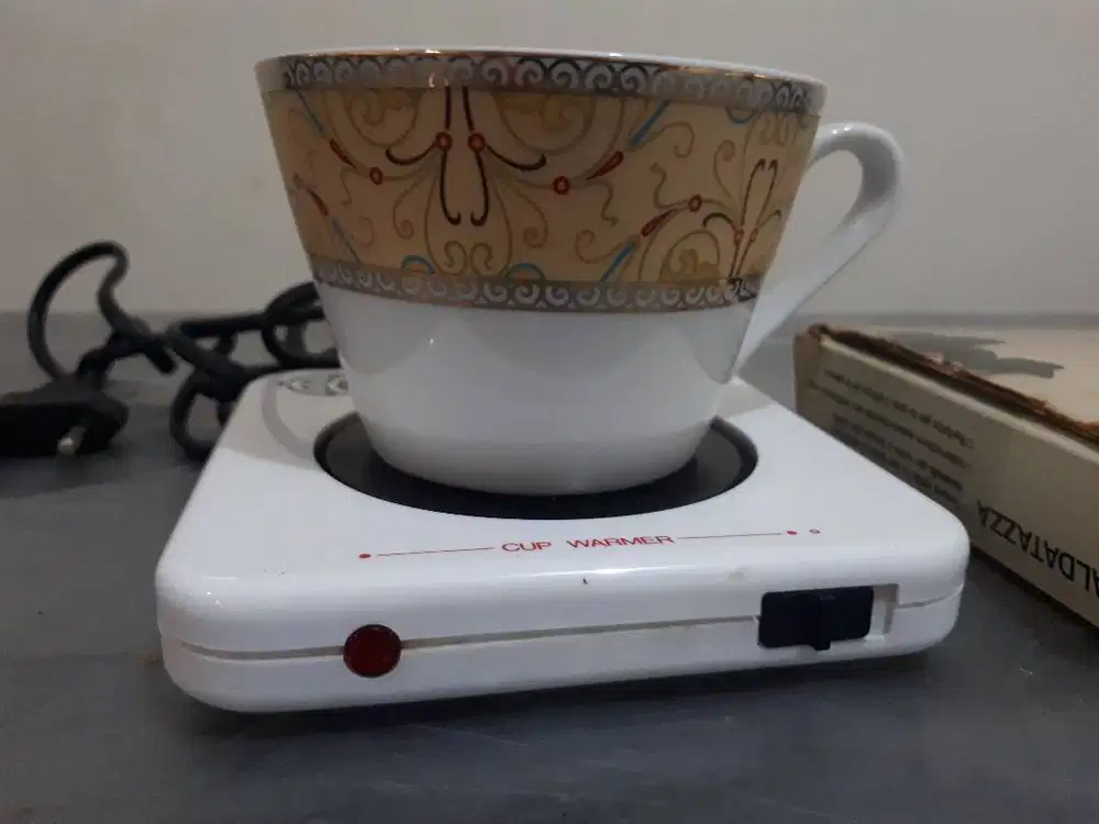 TS-388 Electric Cup Warmer, Personal Compact Size, White Body (P-183)