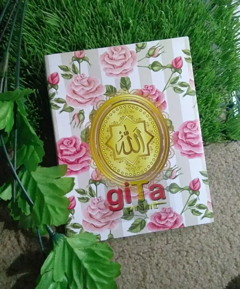 Buku yasin tahlil motif bunga