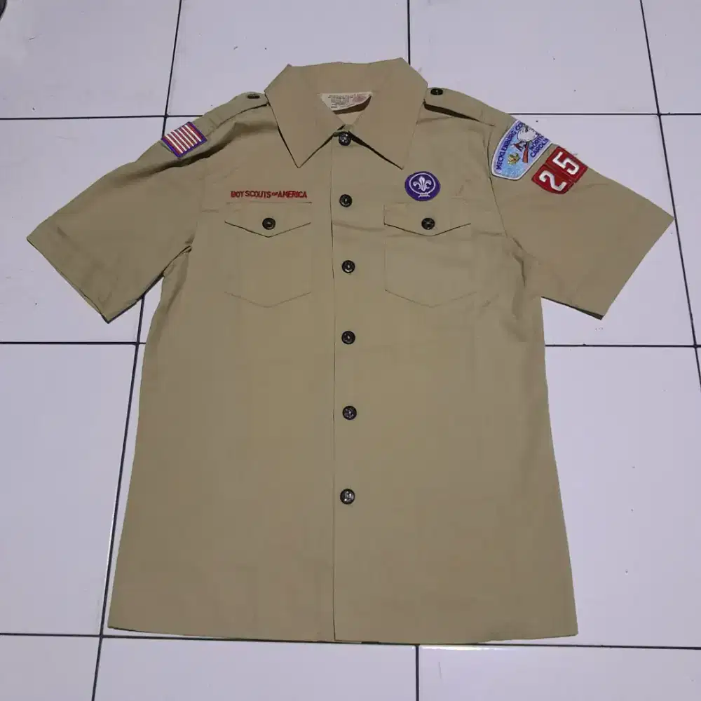 Vintage Boy Scouts Of America Original Kemeja Pramuka Preloved