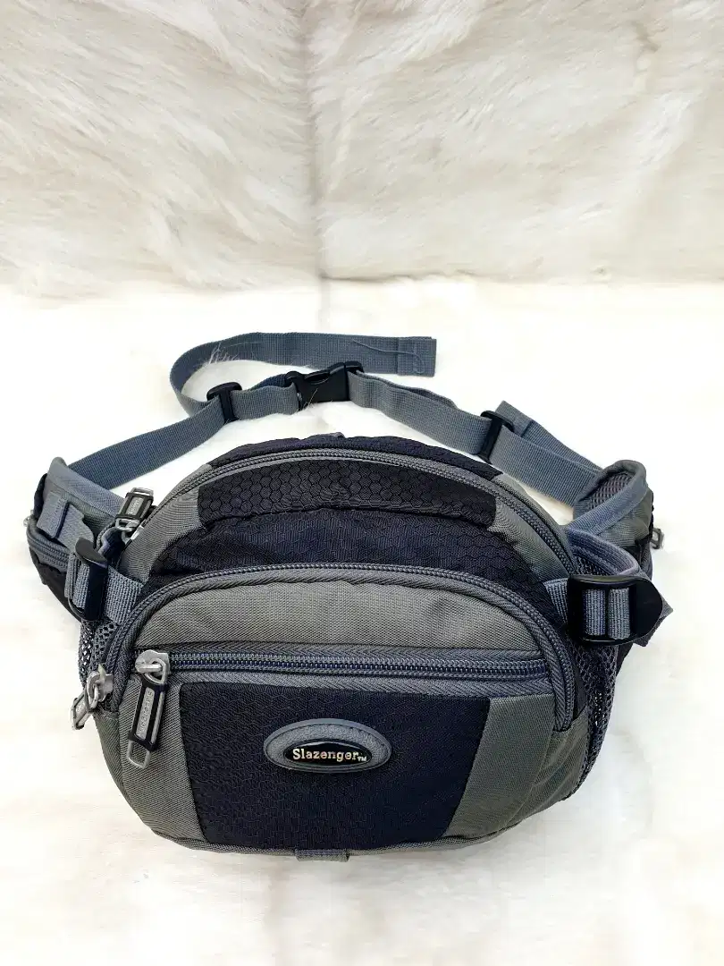Tas Import Eks Slazenger Pinggang Waistbag Outdoor Kanvas