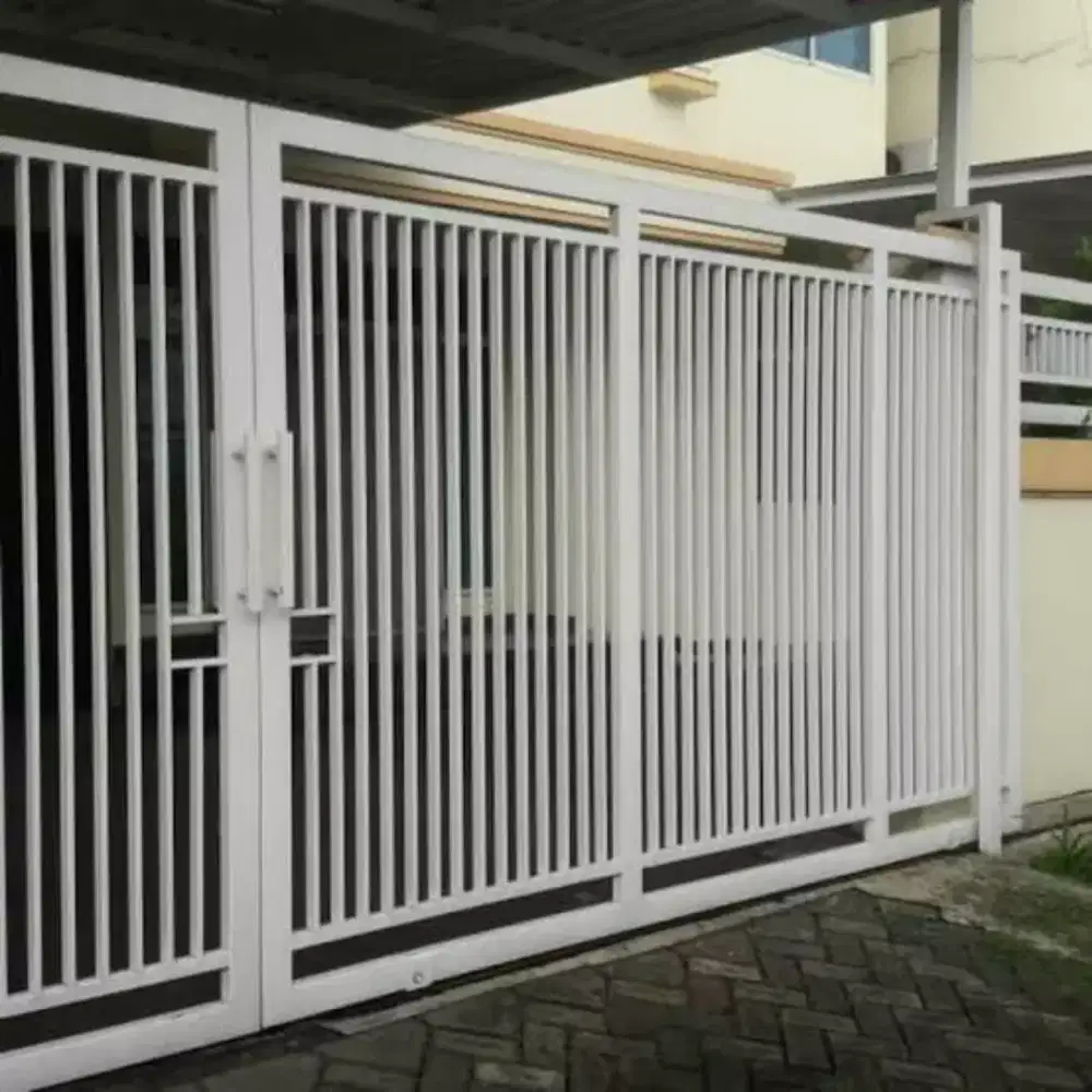 Pagar besi holow minimalis