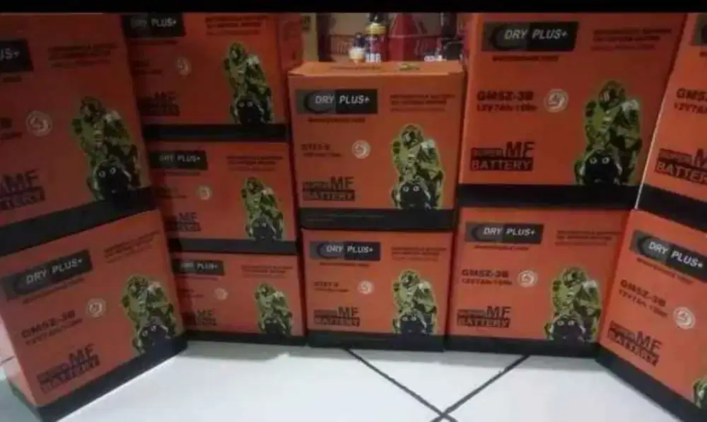 Aki motor murah DRY PLUS GTZ7S GEL/FULL KERING ( bergaransi+SNI )