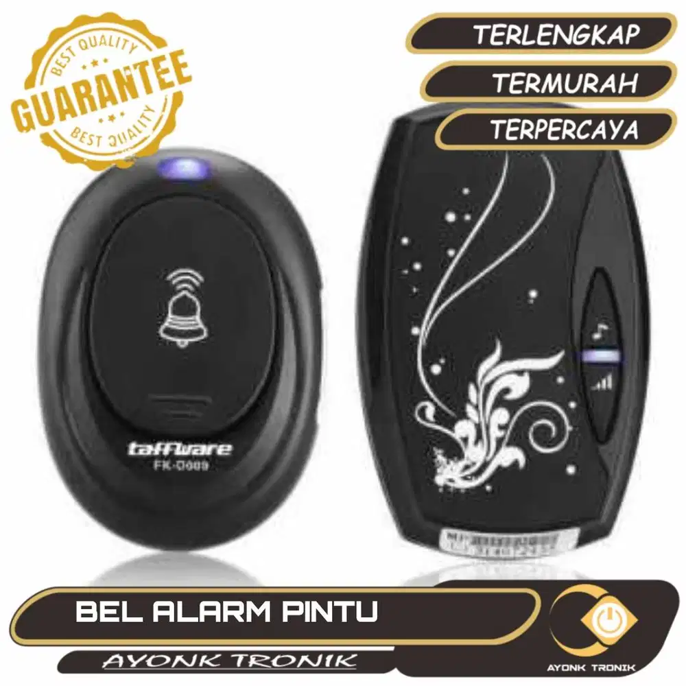 Taffware BEL Alarm Pintu Wireless Waterproof dengan EU Plug - FK-D009