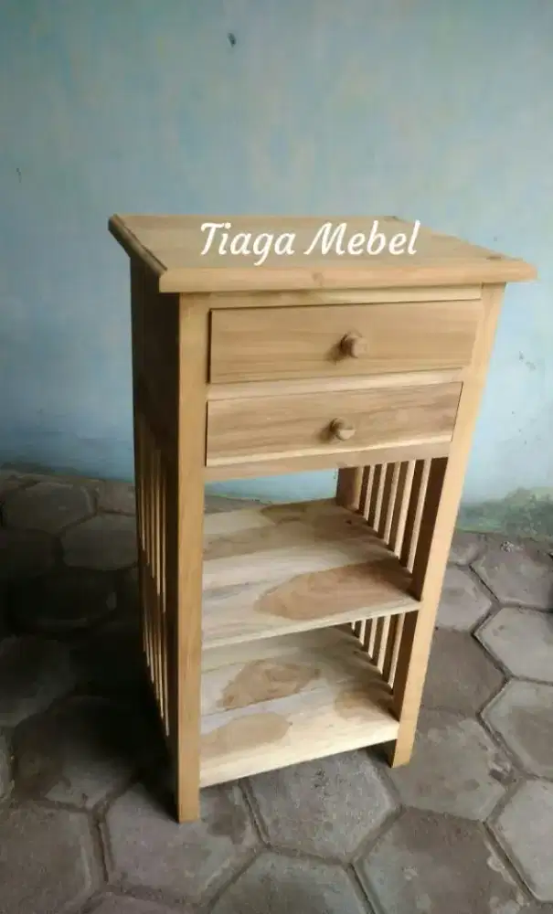 Nakas dispenser kayu jati di Yogyakarta