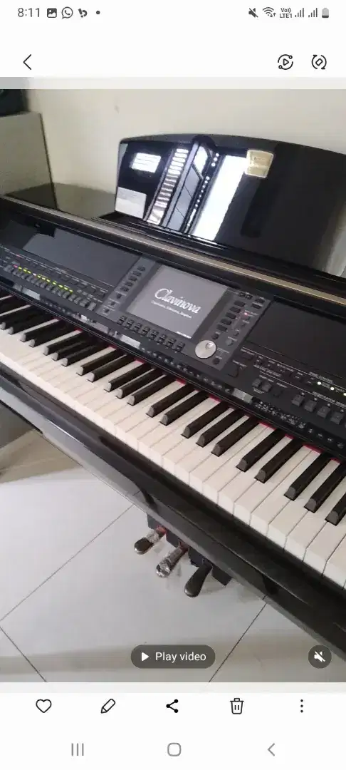 Clavinova Yamaha CVP 509. Top model. Wrn htm mengkilap bkn doff