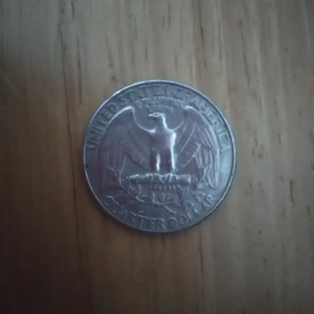 Koin Jadul Original Quarter Dollar USA 1987