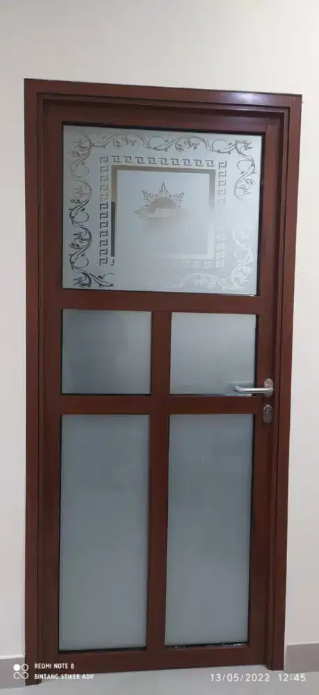 Yuk yuk percantik interior kaca stiker sanblas polos motif dll