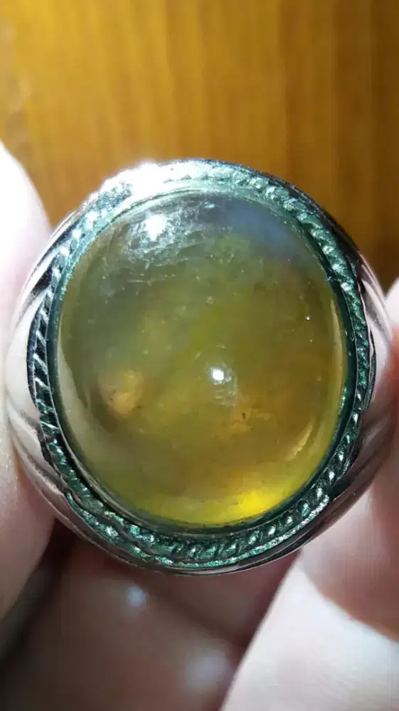 Jual Batu Cincin Yellow Sapphire Crystal Pretty Keren bgt Top
