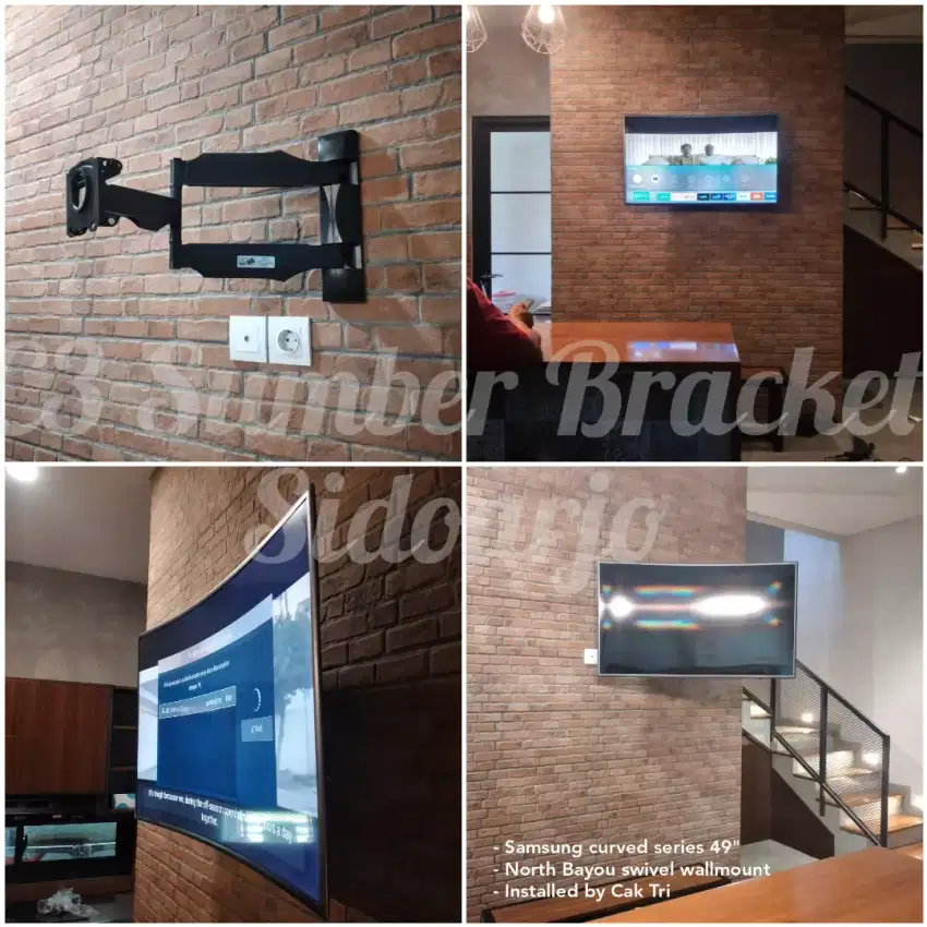Pasang bracket swivel import the best komplit