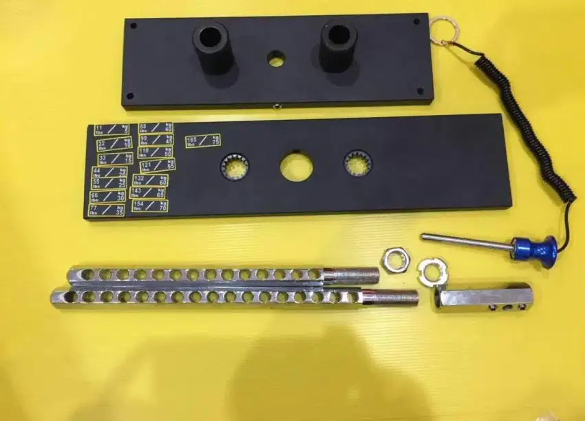 1 Set Plat Beban 75kg Lengkap Dengan Suling Untuk Cable Cross Over dll