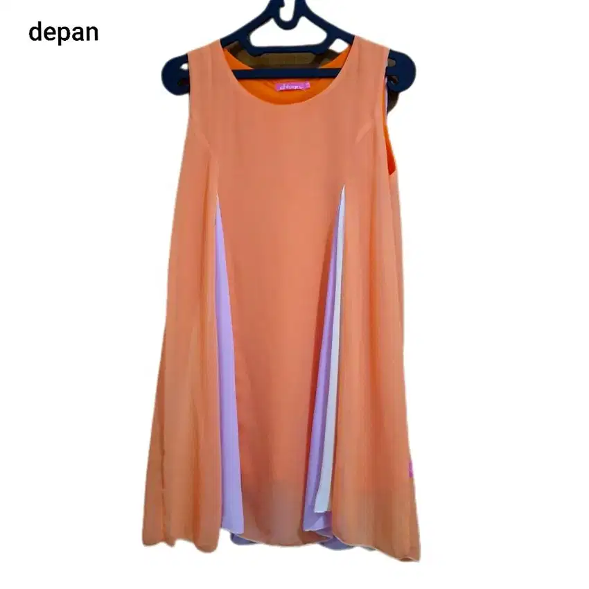 [PRELOVED/THRIFT] mini dress pesta bahan sifon wanita murah pastel