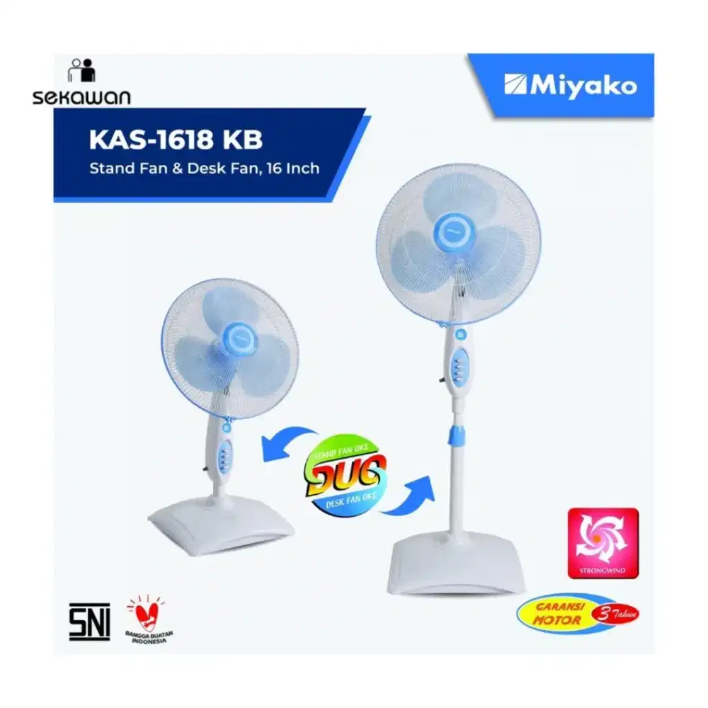 Ready kipas angin stand miyako bjm bsa cod kas1618kb