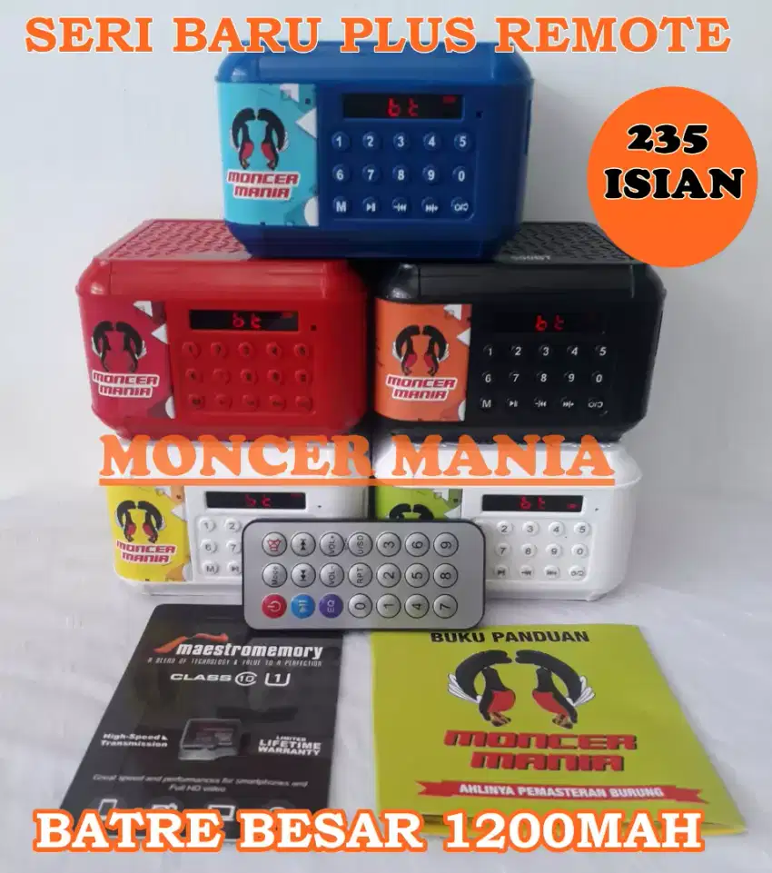 PLUS REMOTE!!SPEAKER MASTERAN BURUNG MONCER MANIA