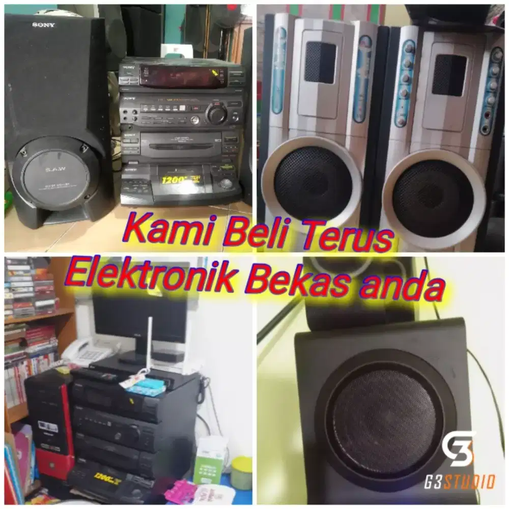Kami beli Tape Compo, radio dan Speaker anda