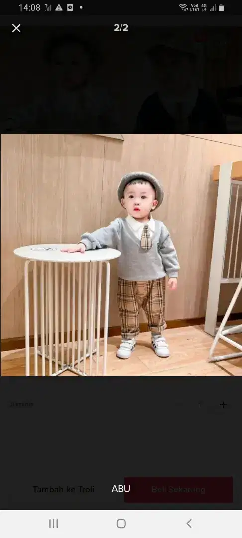 SETELAN SWEETER ANAK MODEL KEKINIAN SIZE M
