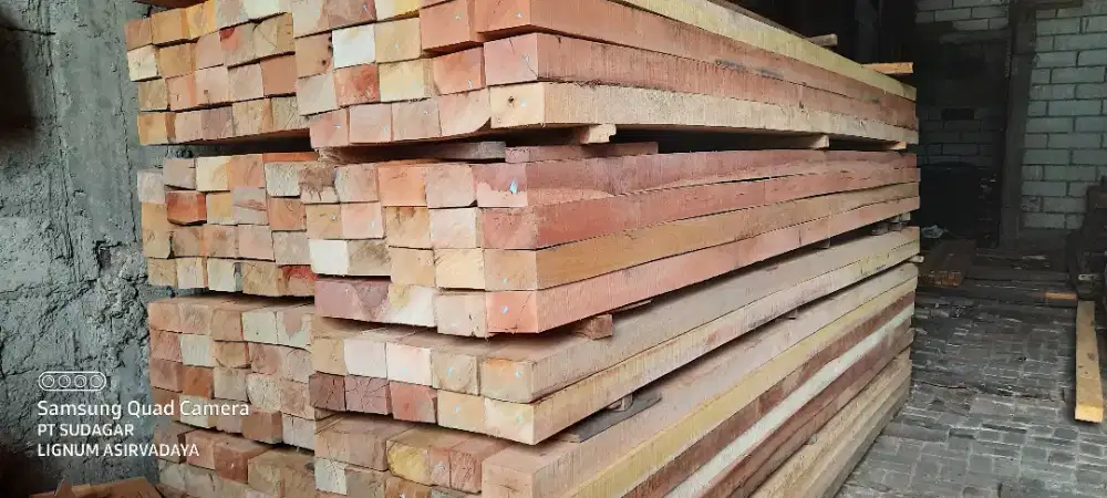 Kayu keras balok sumatera 8x12x400