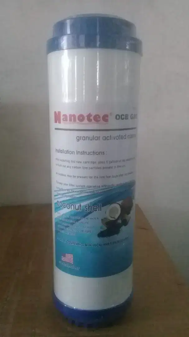 Filter Granular Active Carbon Saringan Catridge GAC Merk Nanotec