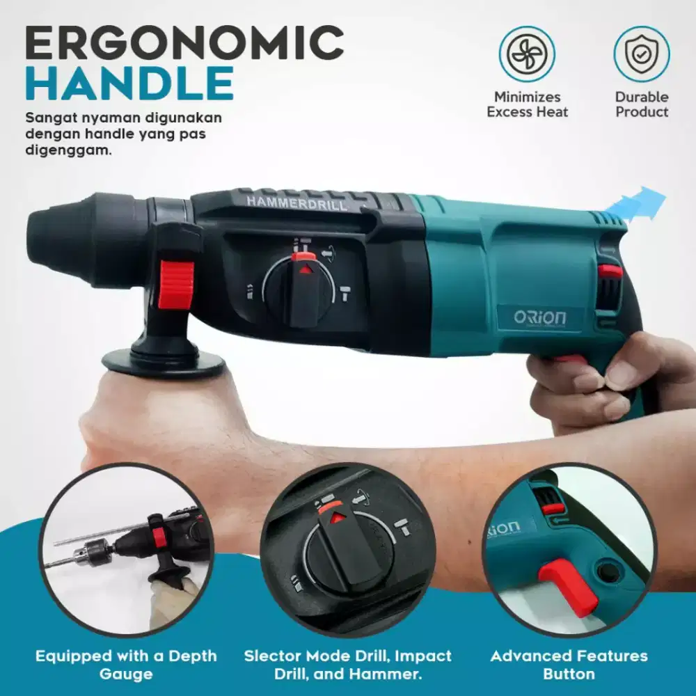 Bor Hammer Drill Beton (Gojek)