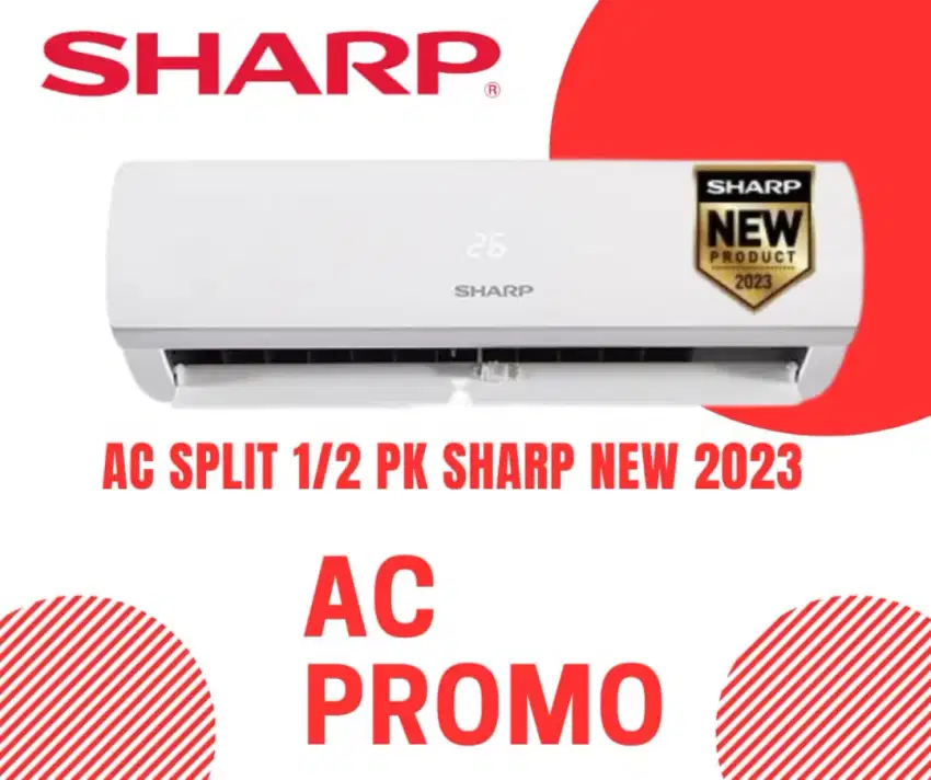 Jual ac sharp 1/2pk baru cash harga pabrik