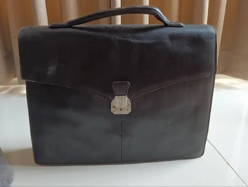 Tas laptop erkas pria Vintage , Kulit Mantul