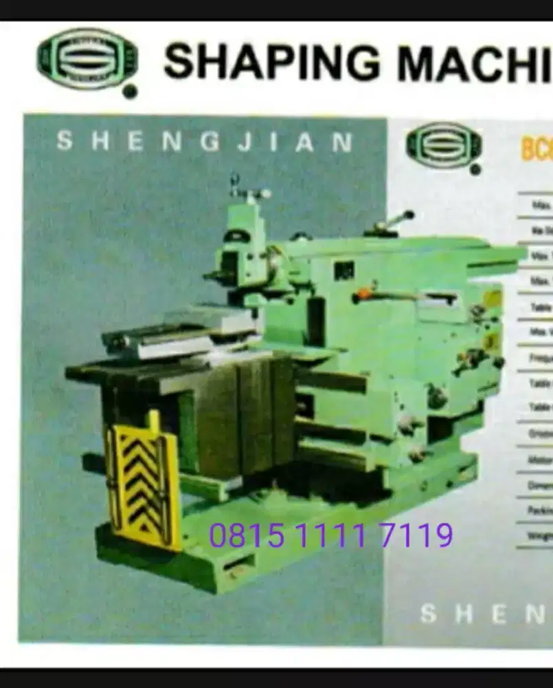 MESIN SEKRAP / SCRAP / SHAPING