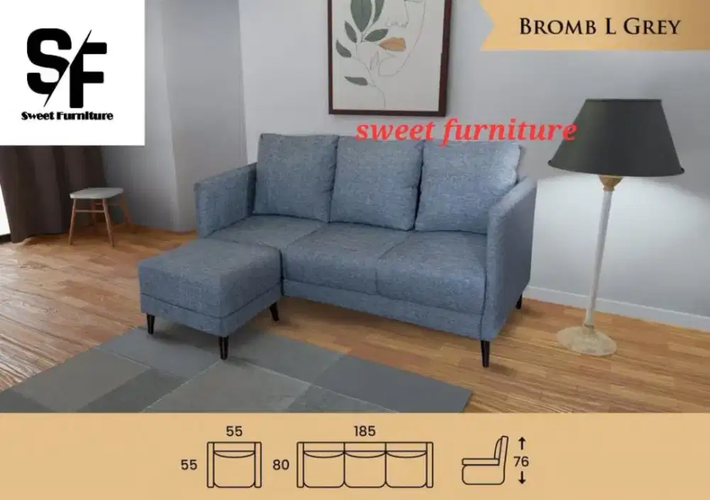 Sofa Bromb type L garansi 2 tahun