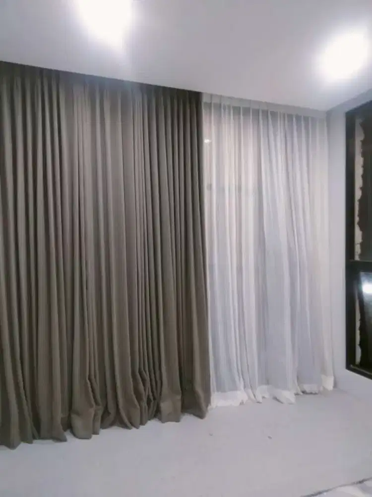 Curtain Gorden Korden Blackout Polos untuk Villa Hotel