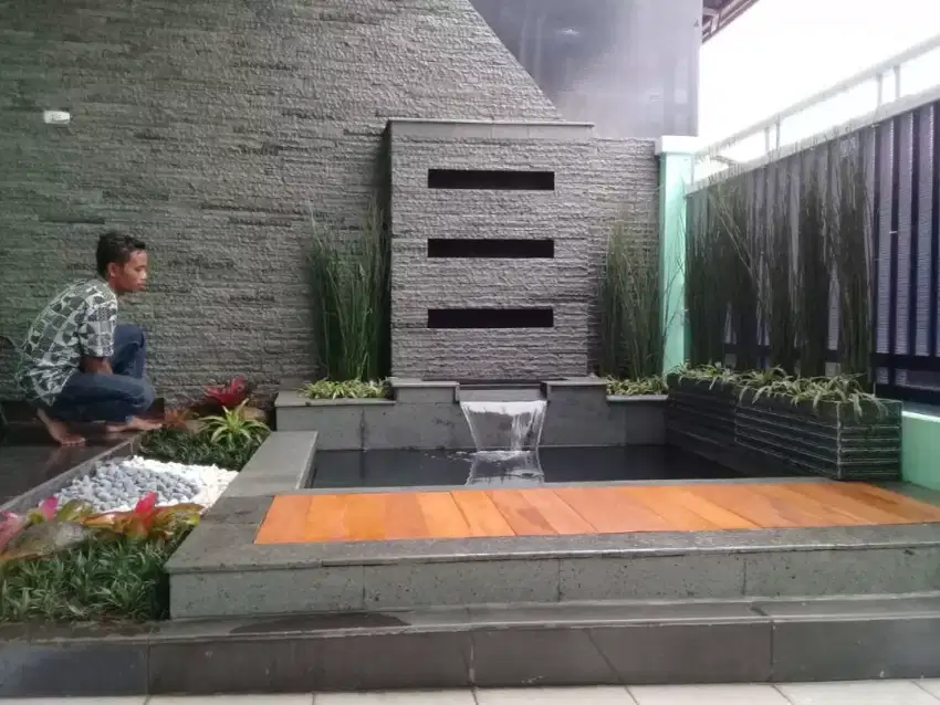 Jasa Tukang kolam ikan koi minimalis | Shafataman