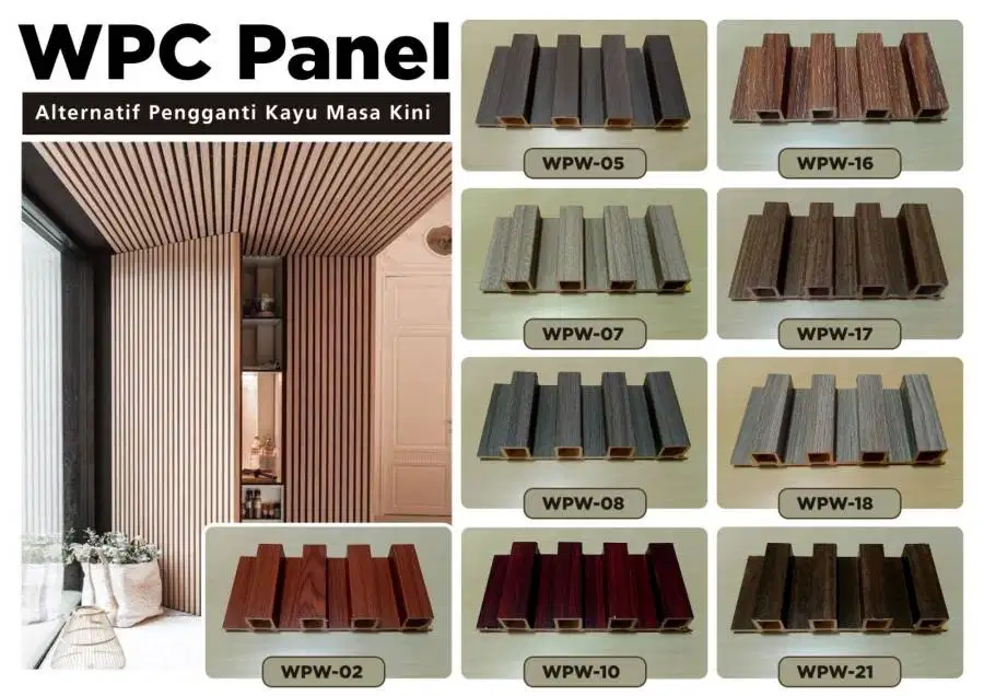 WPC panel kisi kisi kualitas terbaik motif