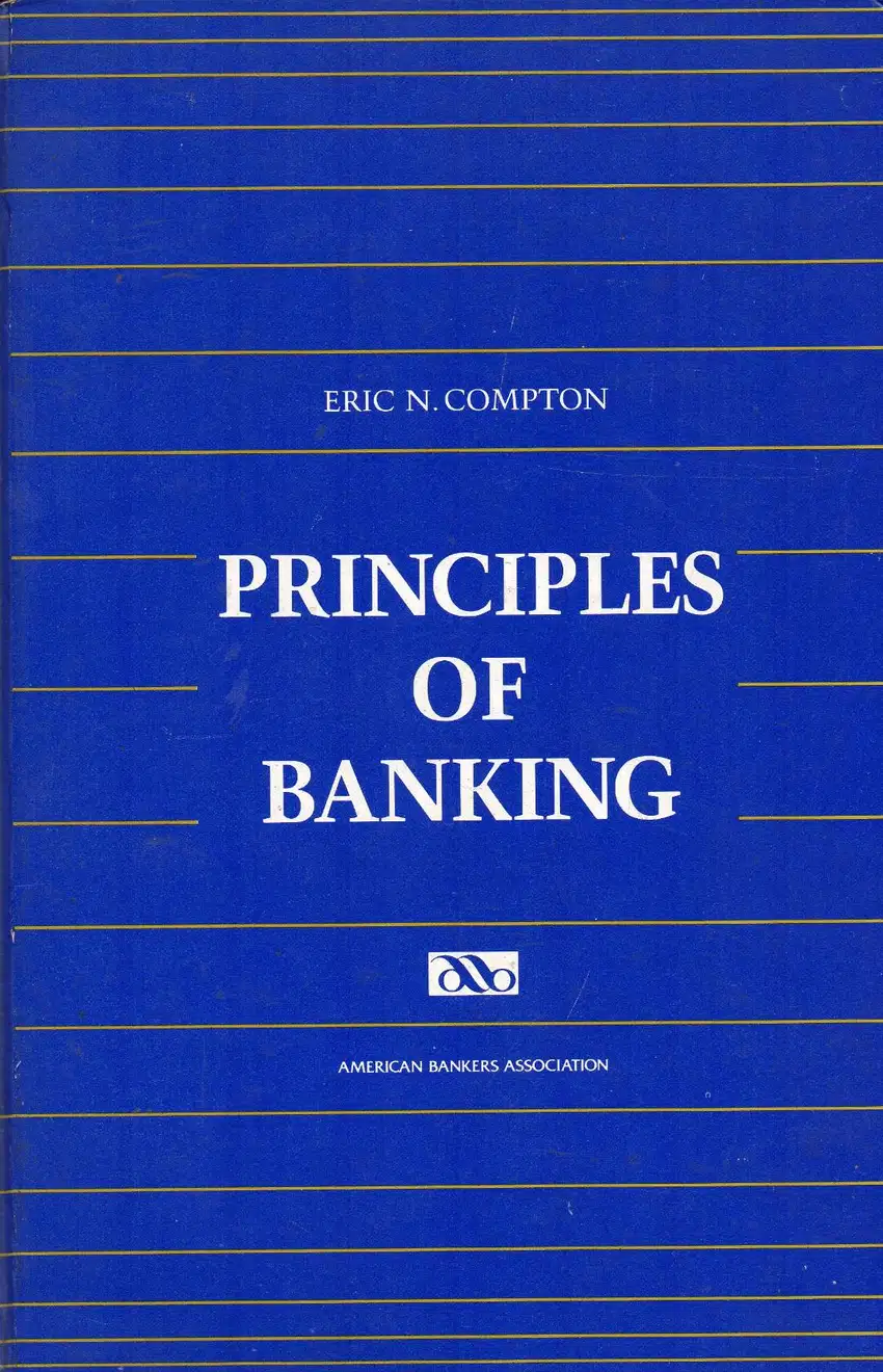 Principles Of Banking