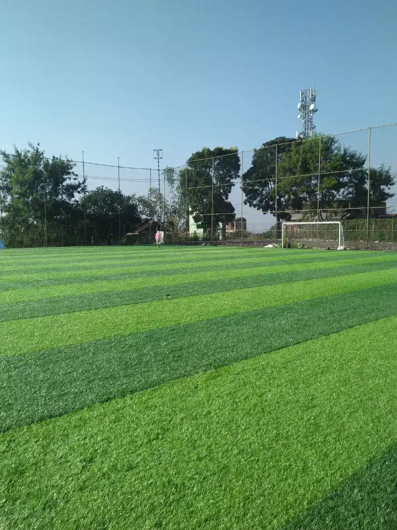 Rumput sintetis, interlock, vinyl, jaring, mini soccer,