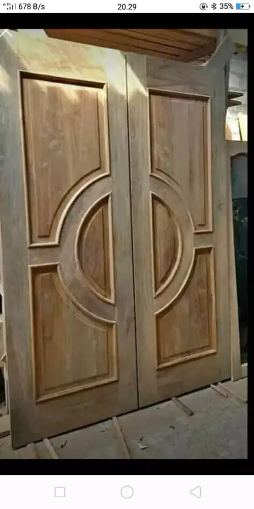 Pintu jati, mahoni, akasia