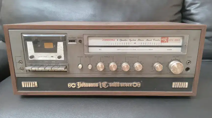 TAPE DECK JOHNSONS JCV 8802 vintage 70an langka ori Japan