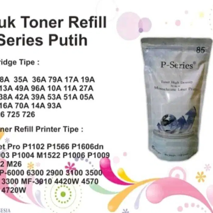 TONER P SERIES SUSU 83A FOR USE IN LASERJET PRINTER PRO MF Berkualitas