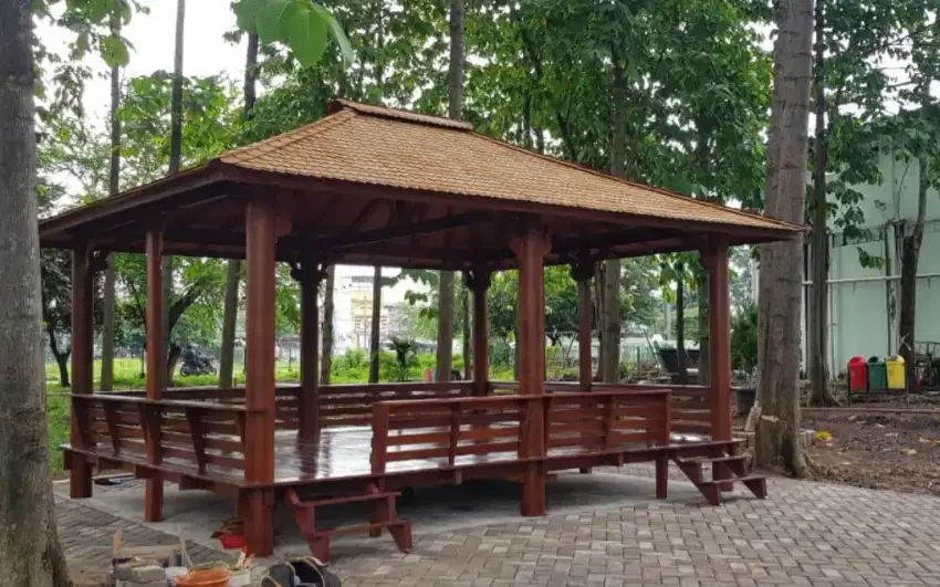 Gazebo coconut wood