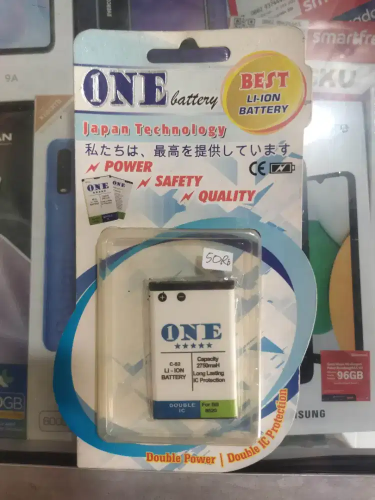 Baterai Blackberry Gemini Curve C-S2 Dobel Power 2750Mah Batre 8520