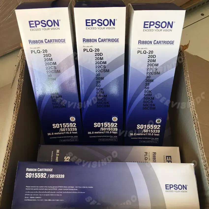 Pita printer / ribbon cartridge epson PLQ20/PLQ30 isi 3 pcs TERMURAH!