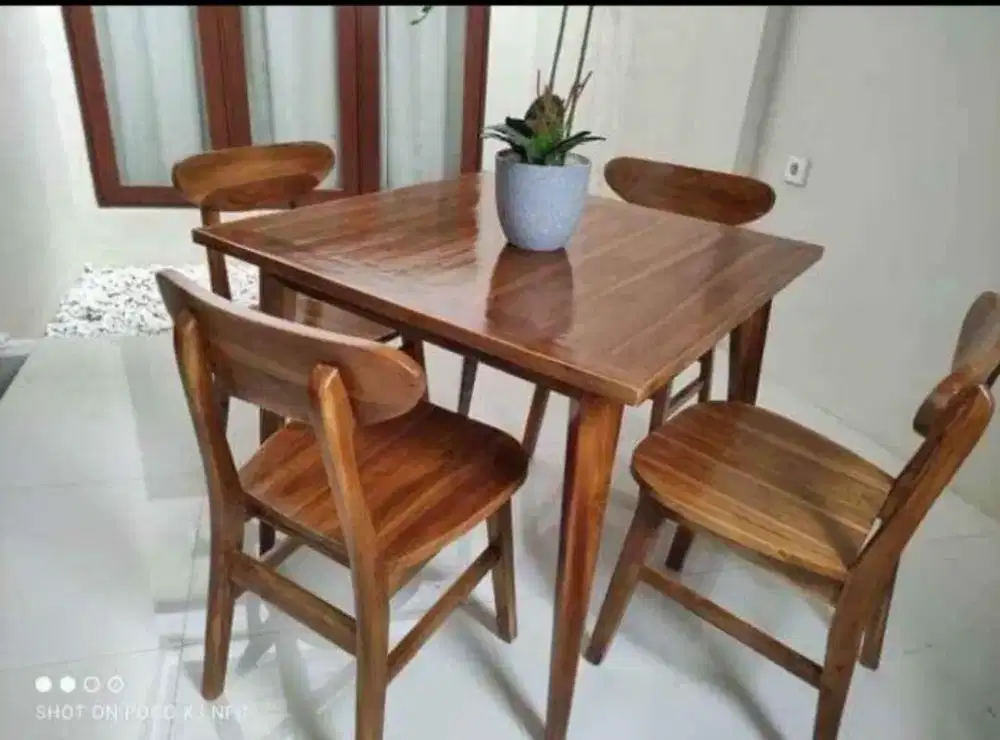 Meja Kursi Ropan Cafe Warung Makan 1set