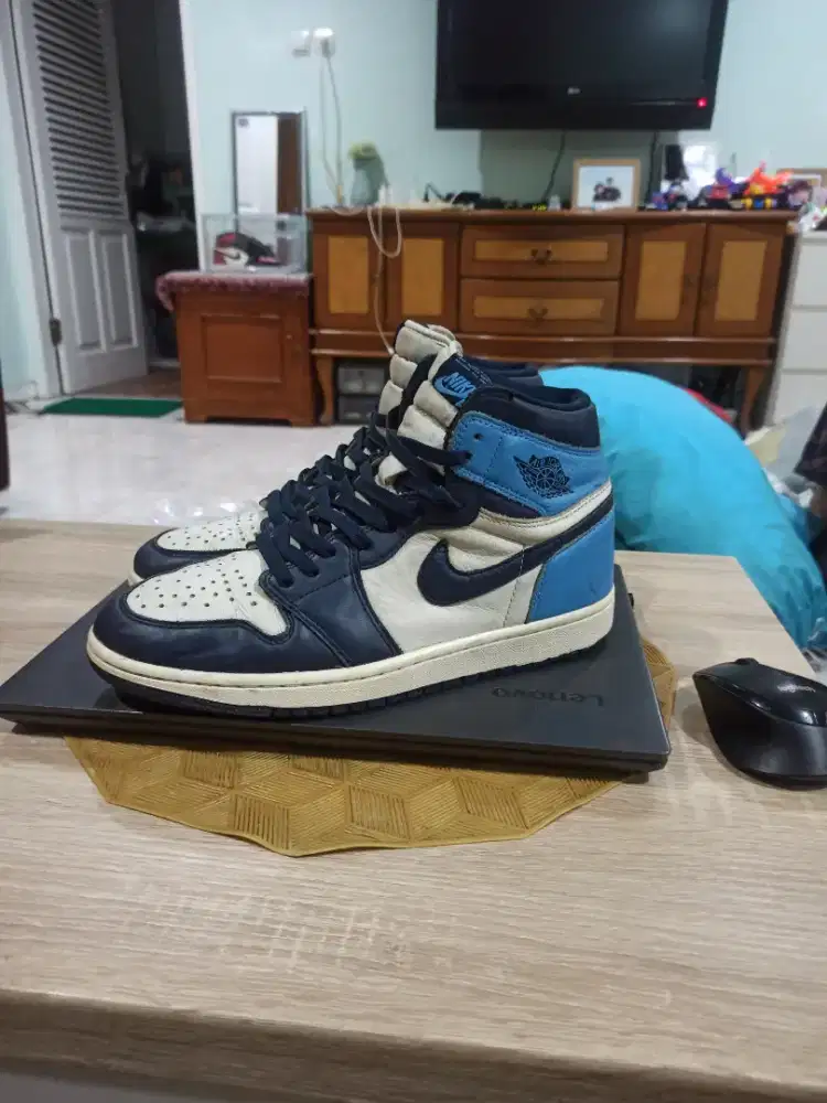 Dijual sepatu Nike Jordan Obsidian size 44 legit