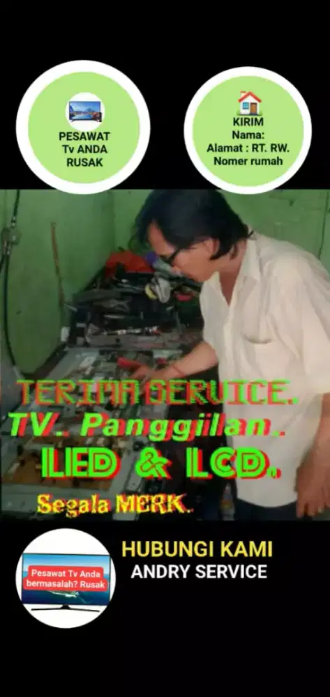 Jasa Service Servis Panggilan TV LED LCD  PLASMA  Jakarta Utara